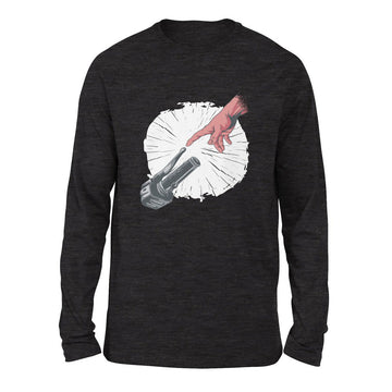 Creation Of Adam - Motorcycle Men/Unisex Drop Shoulder Sweatshirt in Dark Grey Heather color